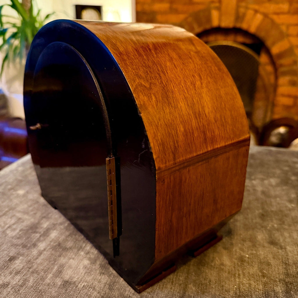 1930s Art Deco Westminster Chiming Mantel Clock – Serviced Vintage Clock - Mahn and Co Clock Repairs