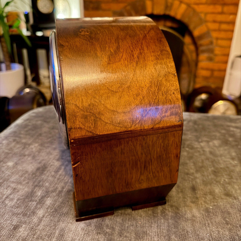 1930s Art Deco Westminster Chiming Mantel Clock – Serviced Vintage Clock - Mahn and Co Clock Repairs