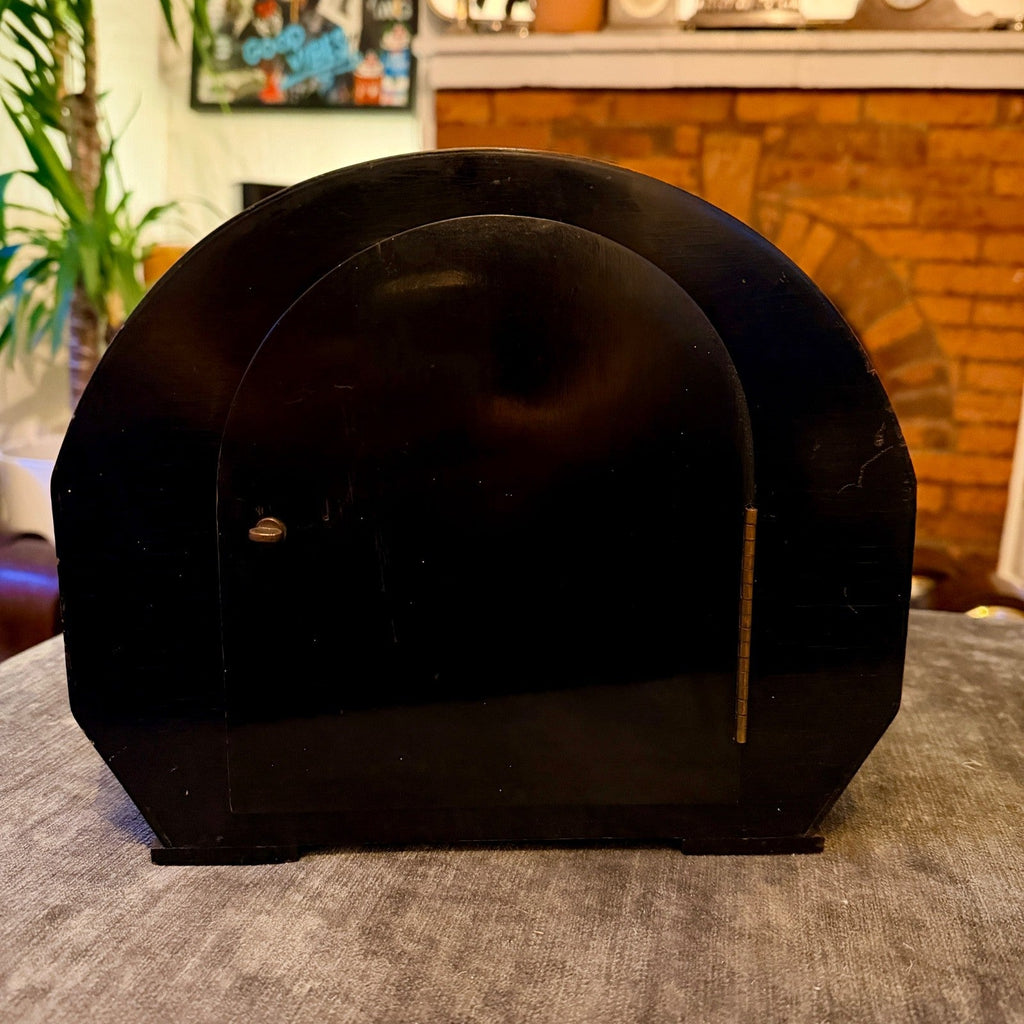 1930s Art Deco Westminster Chiming Mantel Clock – Serviced Vintage Clock - Mahn and Co Clock Repairs