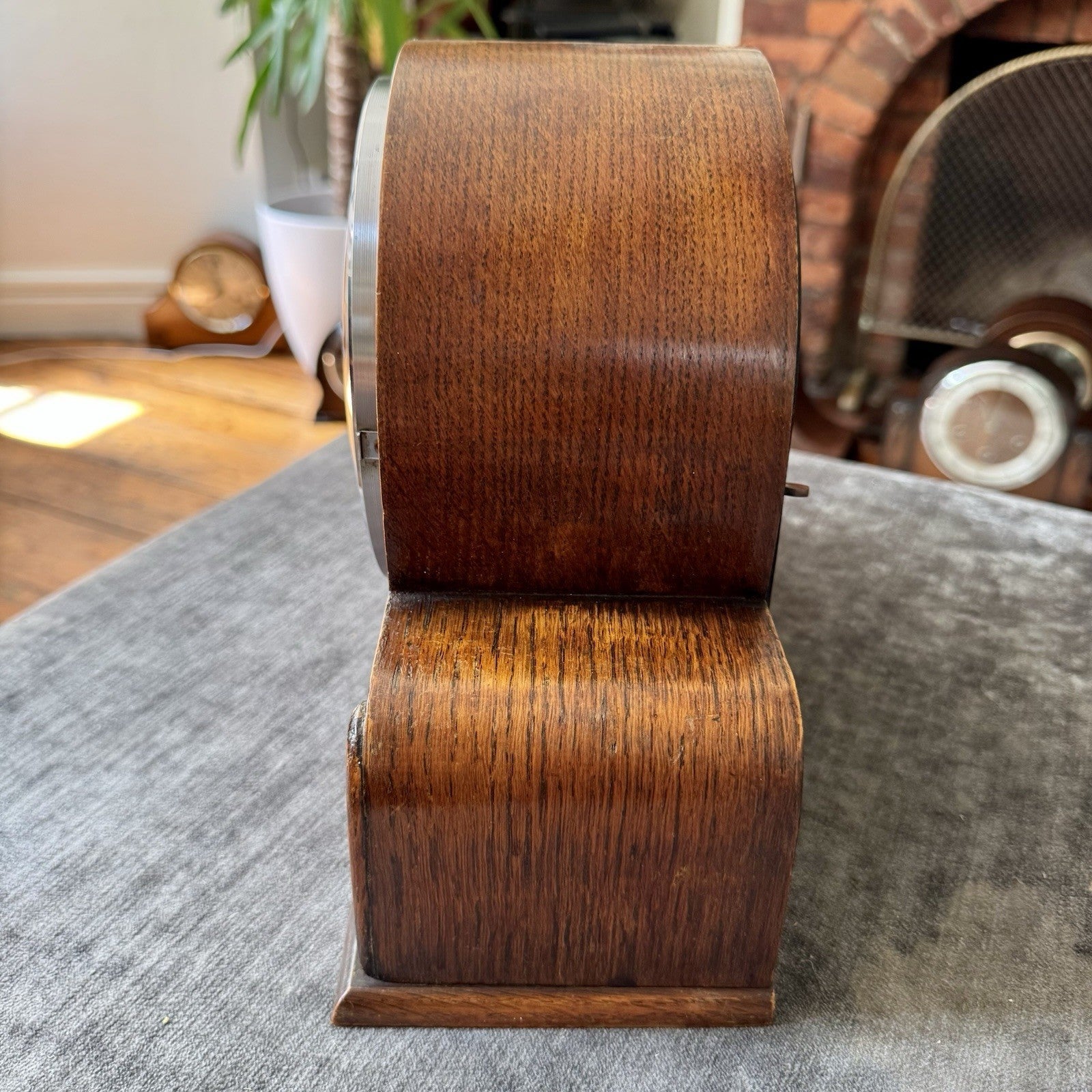 1930s English Art Deco Mantel Clock Gong Strike Fully Serviced Mechanical - Mahn and Co Clock Repairs