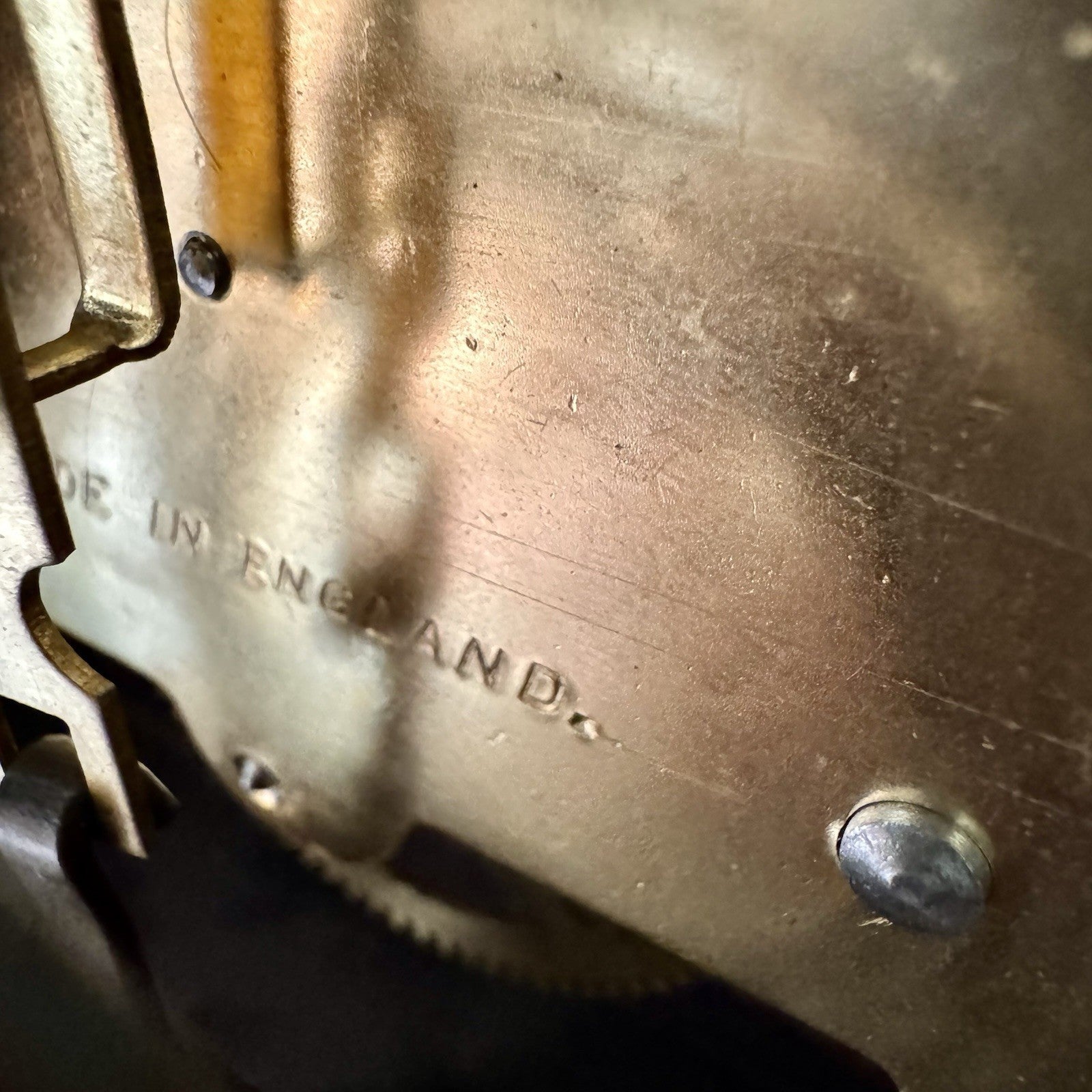 1930s English Art Deco Mantel Clock Gong Strike Fully Serviced Mechanical - Mahn and Co Clock Repairs