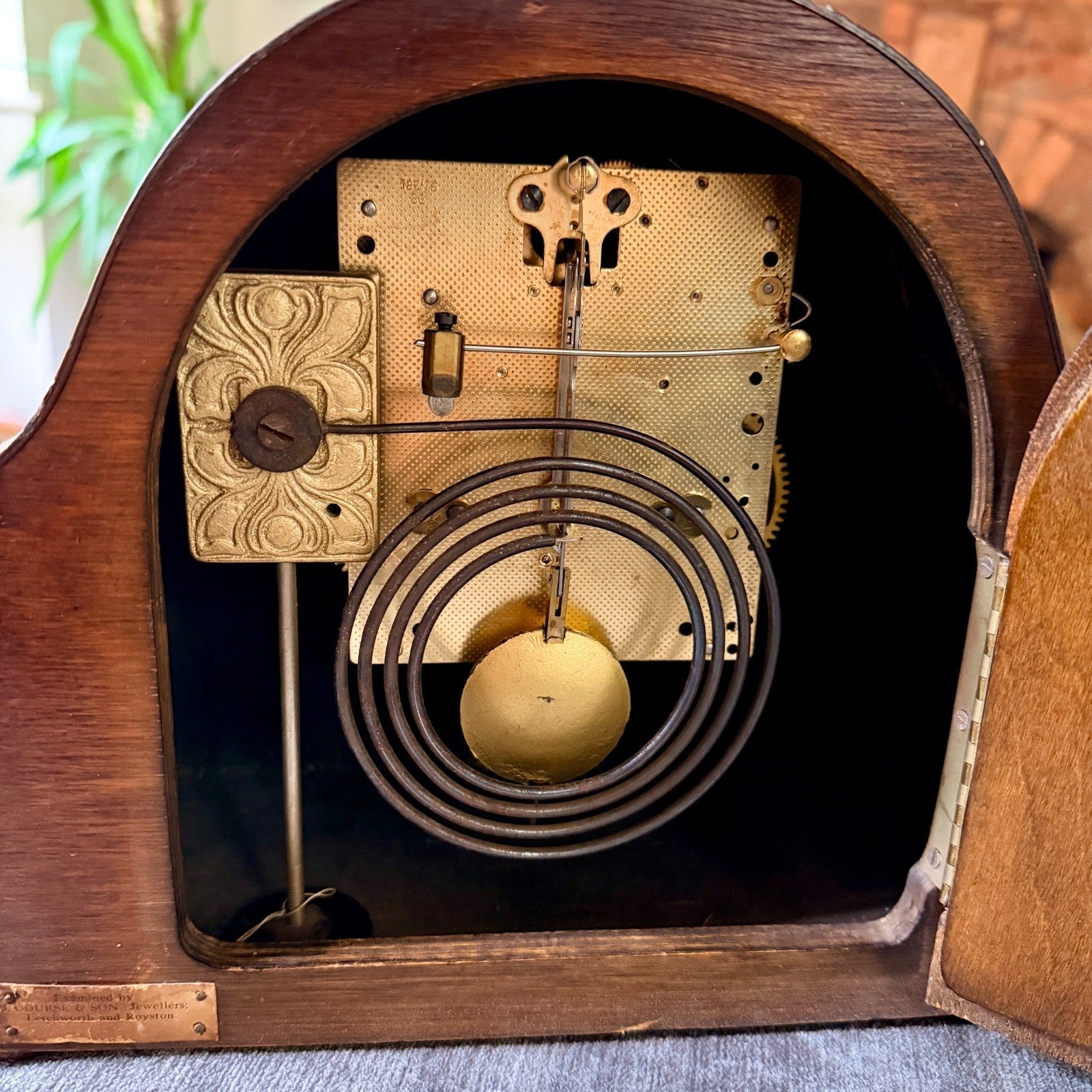 1930s HAC German Mantel Clock Fully Serviced Gong Strike Vintage Antique - Mahn and Co Clock Repairs
