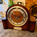 1943 Enfield Art Deco Westminster Chime Mantel Clock Military Presentation - Mahn and Co Clock Repairs