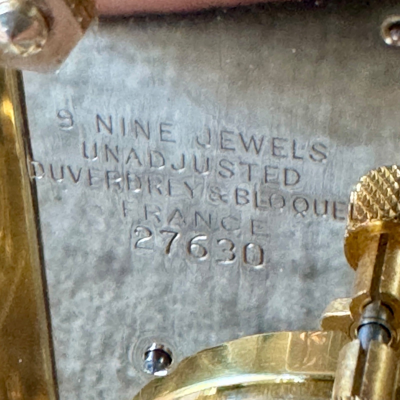 Vintage Bayard French 8 Day Brass Carriage Clock Serviced 9 Jewel Movement