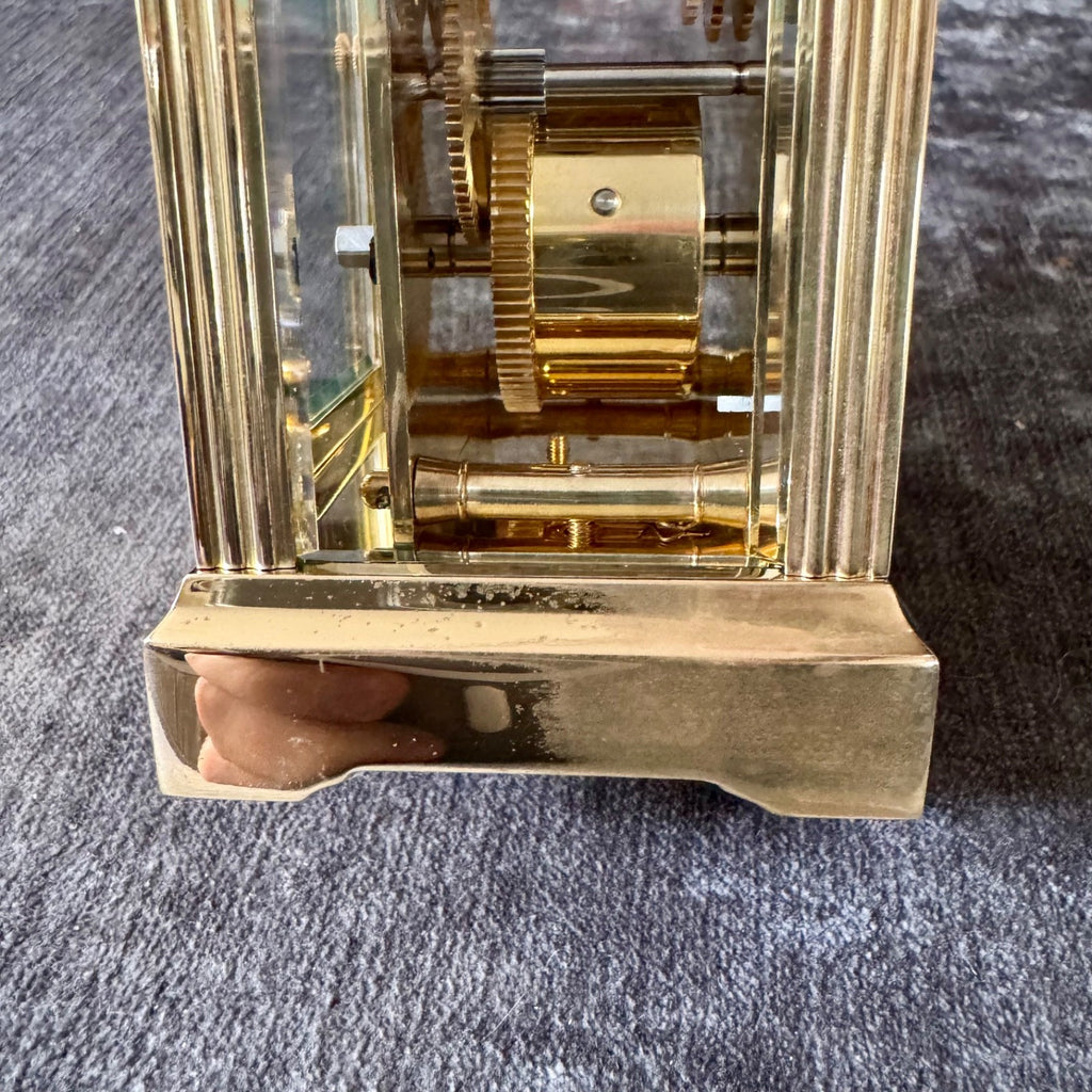 Vintage Garrard & Co Brass Carriage Clock French Mechanical Serviced with Key