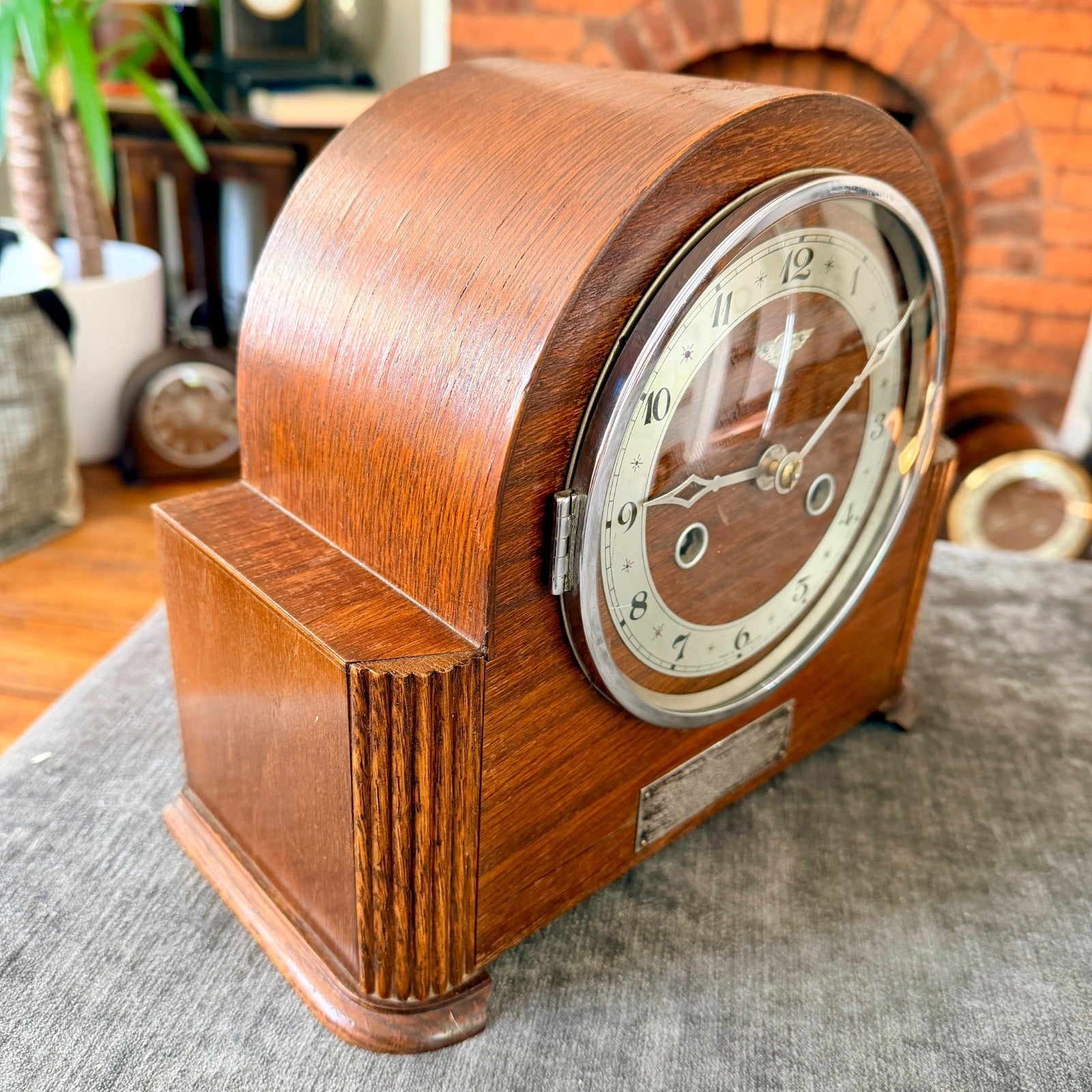 1947 Bentima Mantel Clock Stalham Norfolk NFU Provenance Fully Serviced