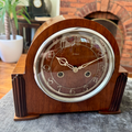 Vintage Enfield Mantel Clock Art Deco Gong Strike Fully Serviced Working