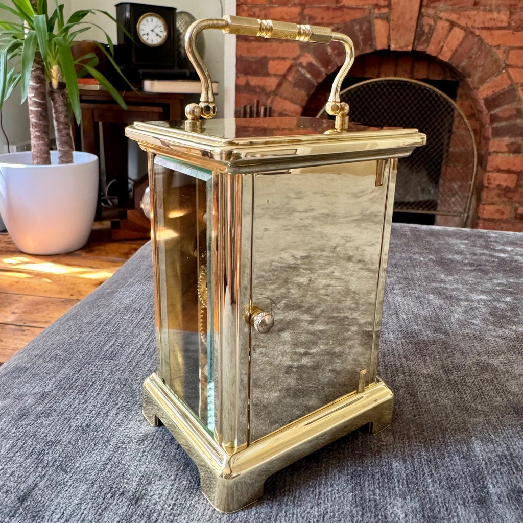 Vintage Bayard French 8 Day Brass Carriage Clock Serviced 9 Jewel Movement