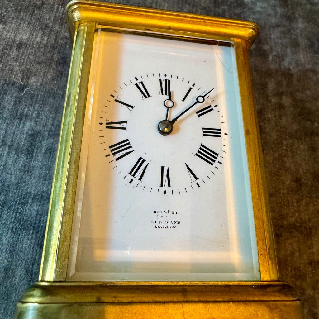 Antique French Margaine Striking Carriage Clock 61 Strand London Serviced C1890
