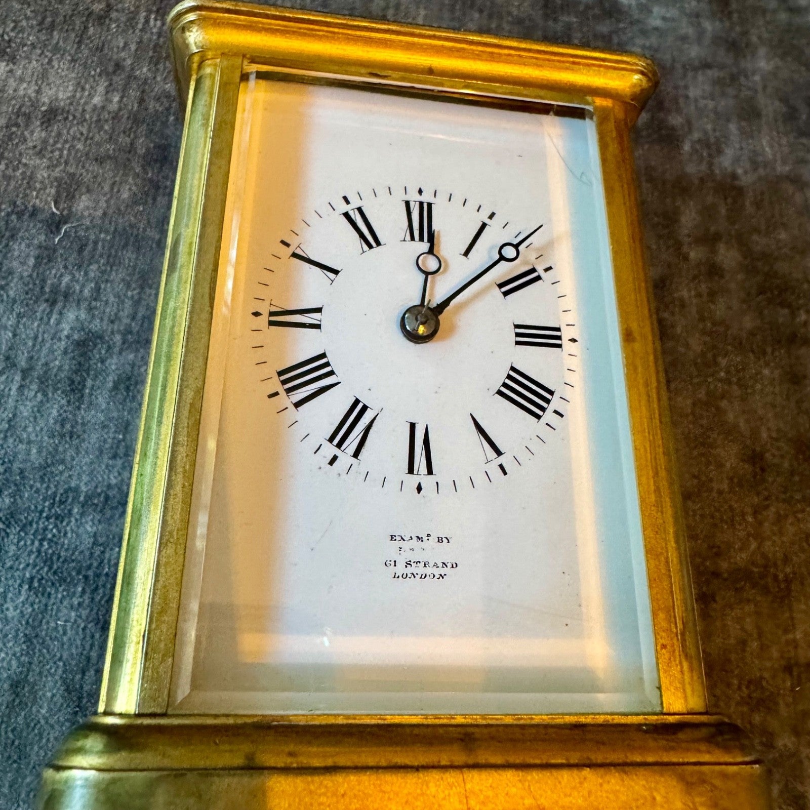 Antique French Margaine Striking Carriage Clock 61 Strand London Serviced C1890