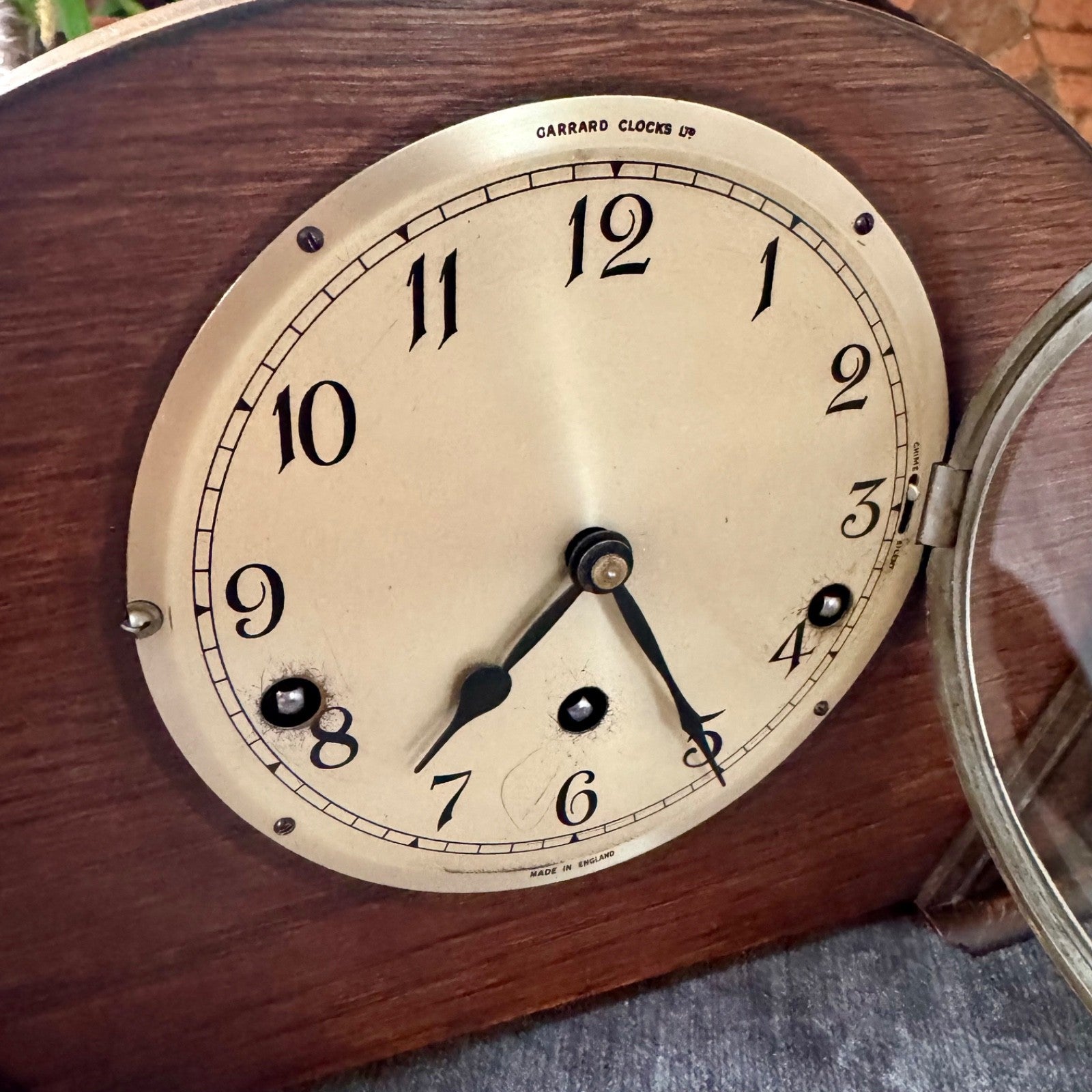 1930s Garrard Westminster Chime Mantel Clock Fully Serviced Oak England