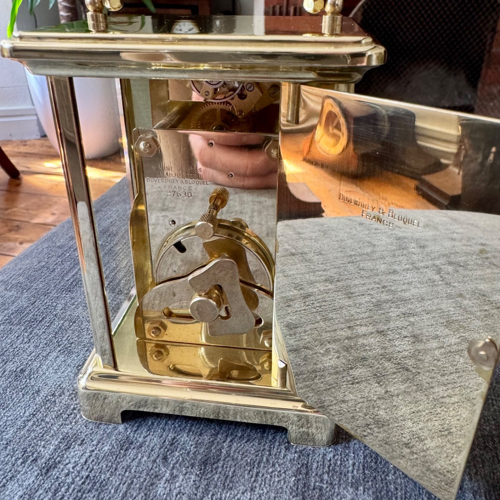 Vintage Bayard French 8 Day Brass Carriage Clock Serviced 9 Jewel Movement