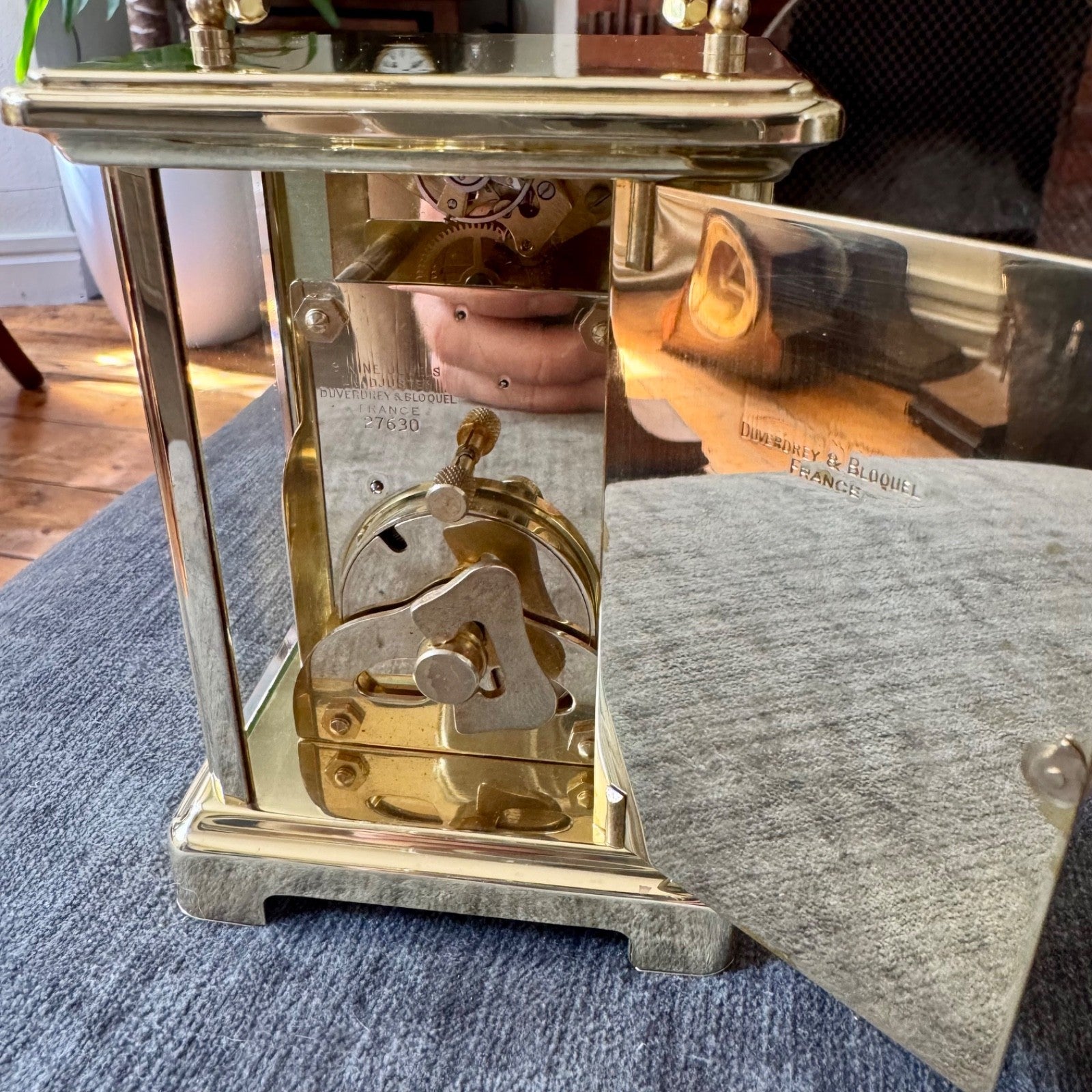 Vintage Bayard French 8 Day Brass Carriage Clock Serviced 9 Jewel Movement