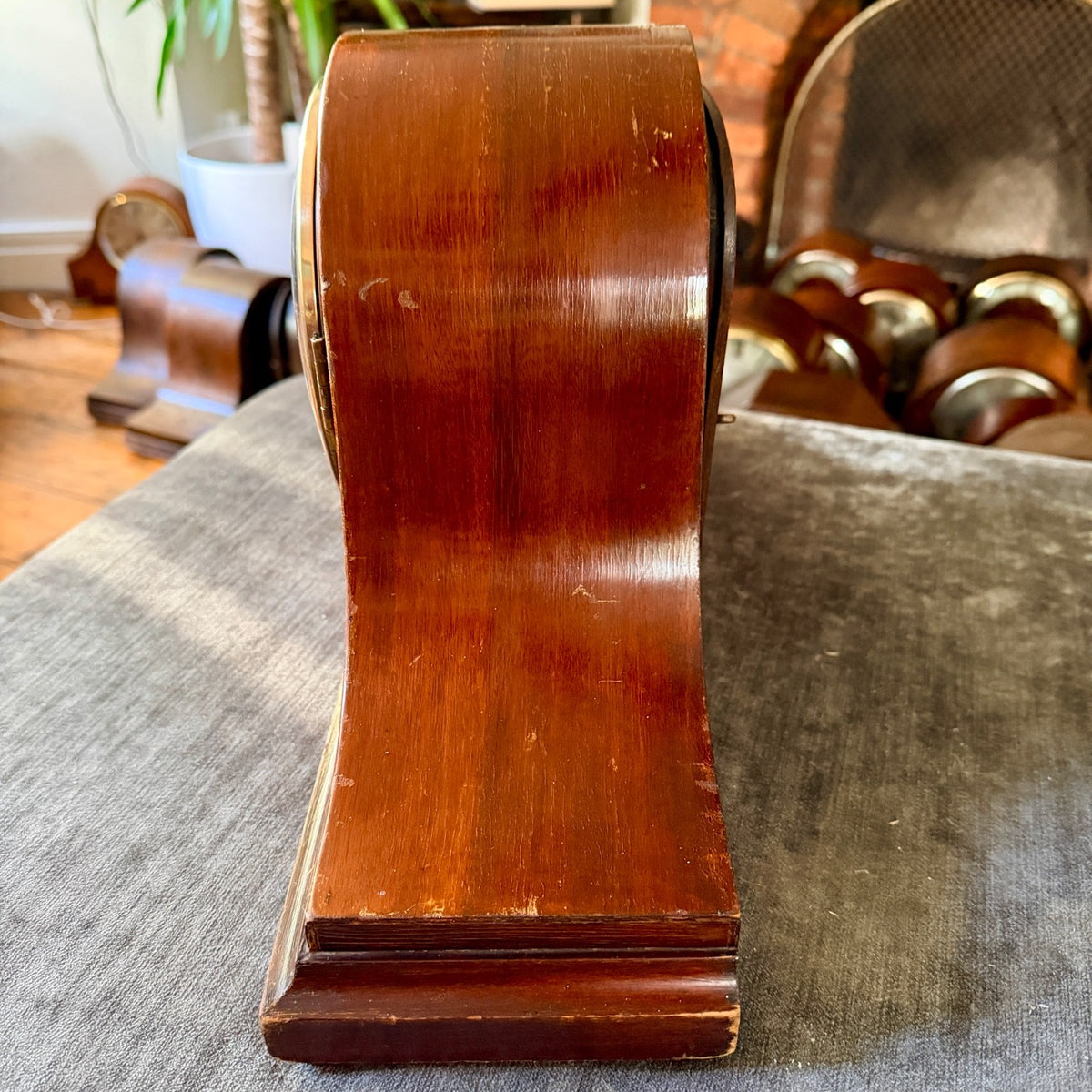 Antique Bravington’s London Inlaid Mantel Clock Gong Strike Serviced