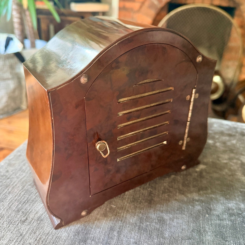 Vintage Smiths Enfield St Paul’s Bakelite Bim-Bam Mantel Clock Serviced