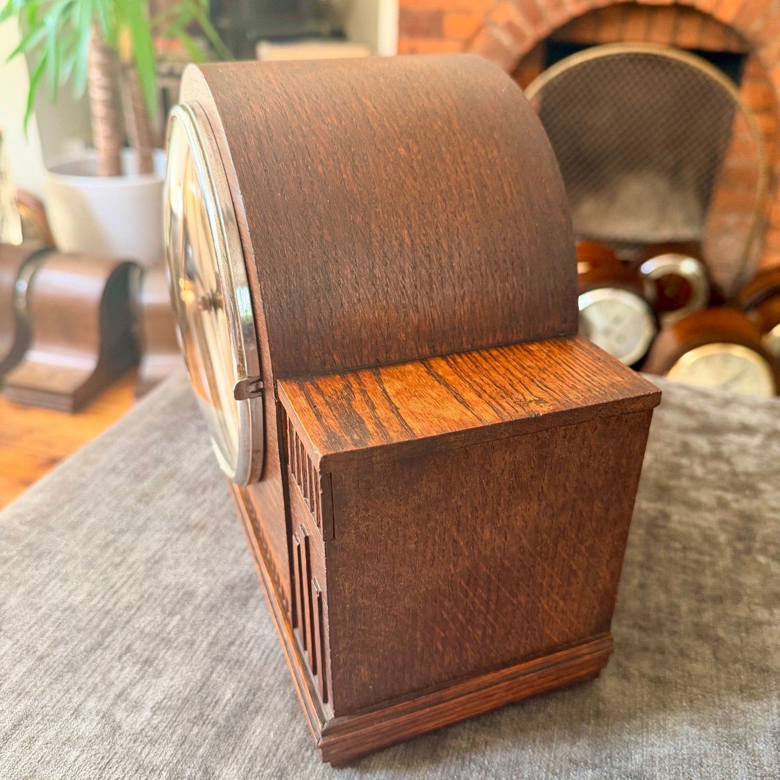 Vintage Haller German Art Deco Striking Mantel Clock Fully Serviced