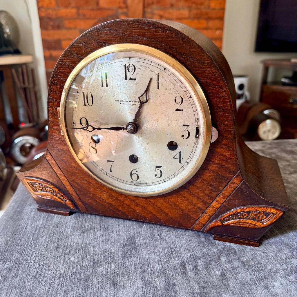 Vintage Northern Goldsmiths Westminster Chiming Mantel Clock Fully Serviced