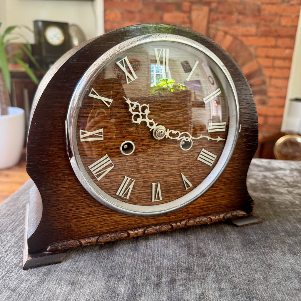 Smiths Enfield Beverley Mantel Clock 1954 Vintage Gong Strike Fully Serviced