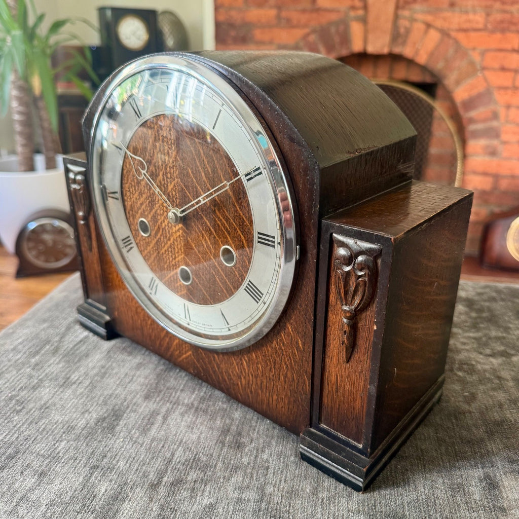 Vintage Smiths Enfield Westminster Chime Mantel Clock 3 Train Fully Serviced