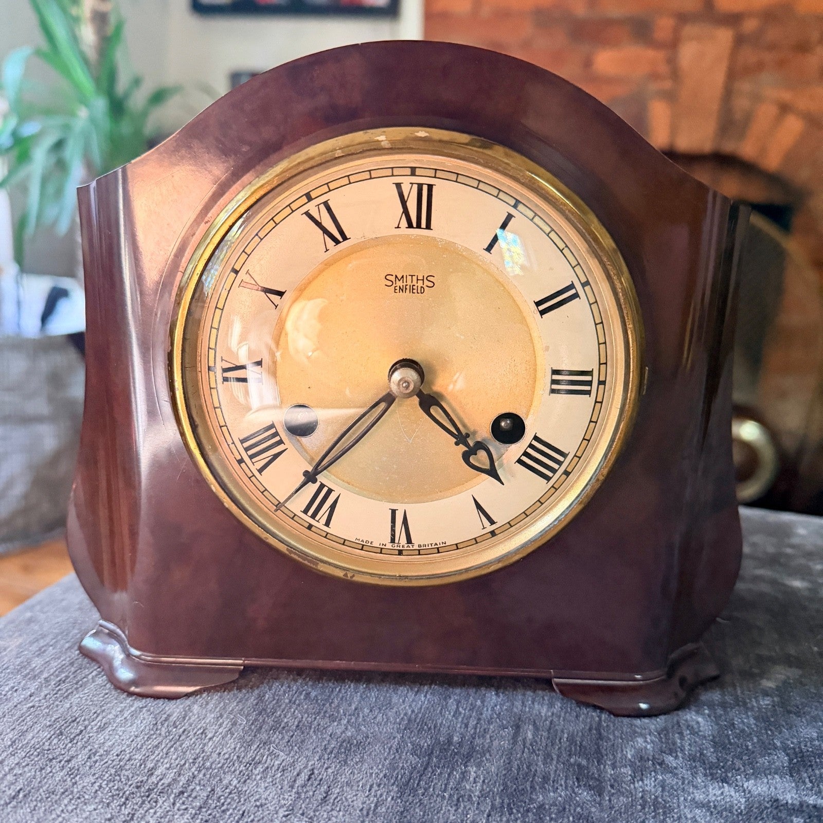 Vintage Smiths Enfield St Paul’s Bakelite Bim-Bam Mantel Clock Serviced
