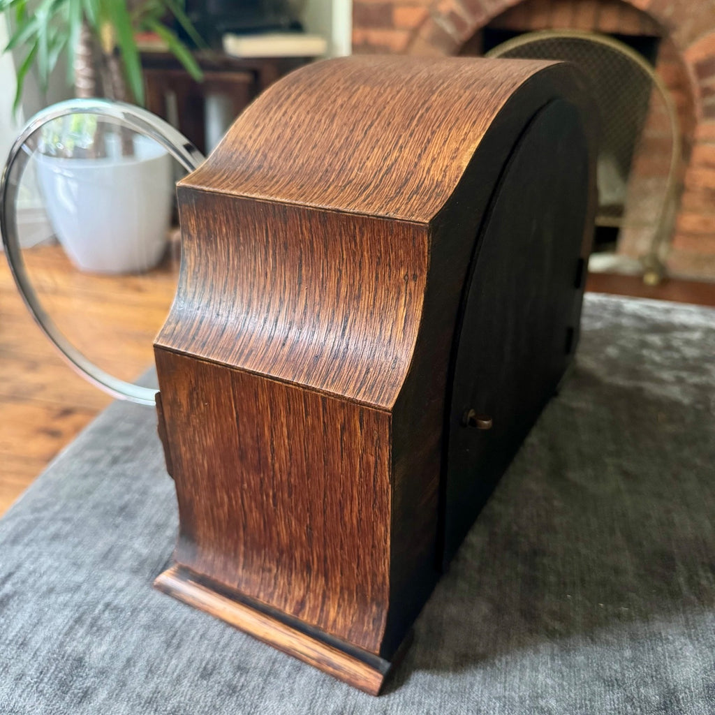 1930s Garrard Westminster Chime Mantel Clock Fully Serviced Oak England