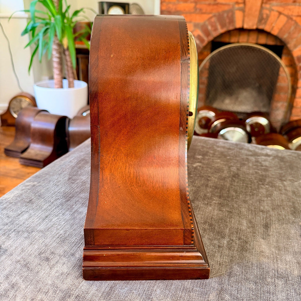 Antique 1926 Empire Mahogany Gong Striking Mantel Clock Serviced Provenance