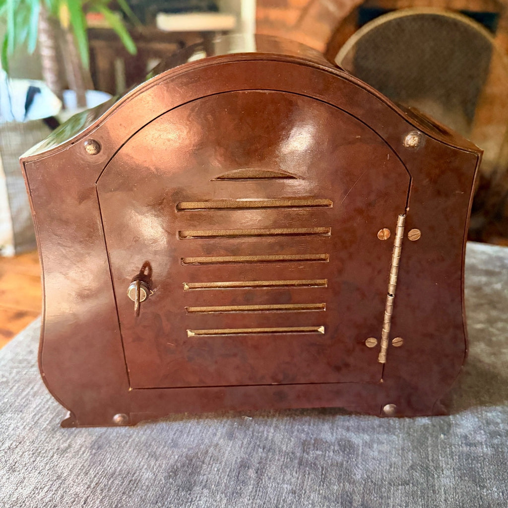 Vintage Smiths Enfield St Paul’s Bakelite Bim-Bam Mantel Clock Serviced