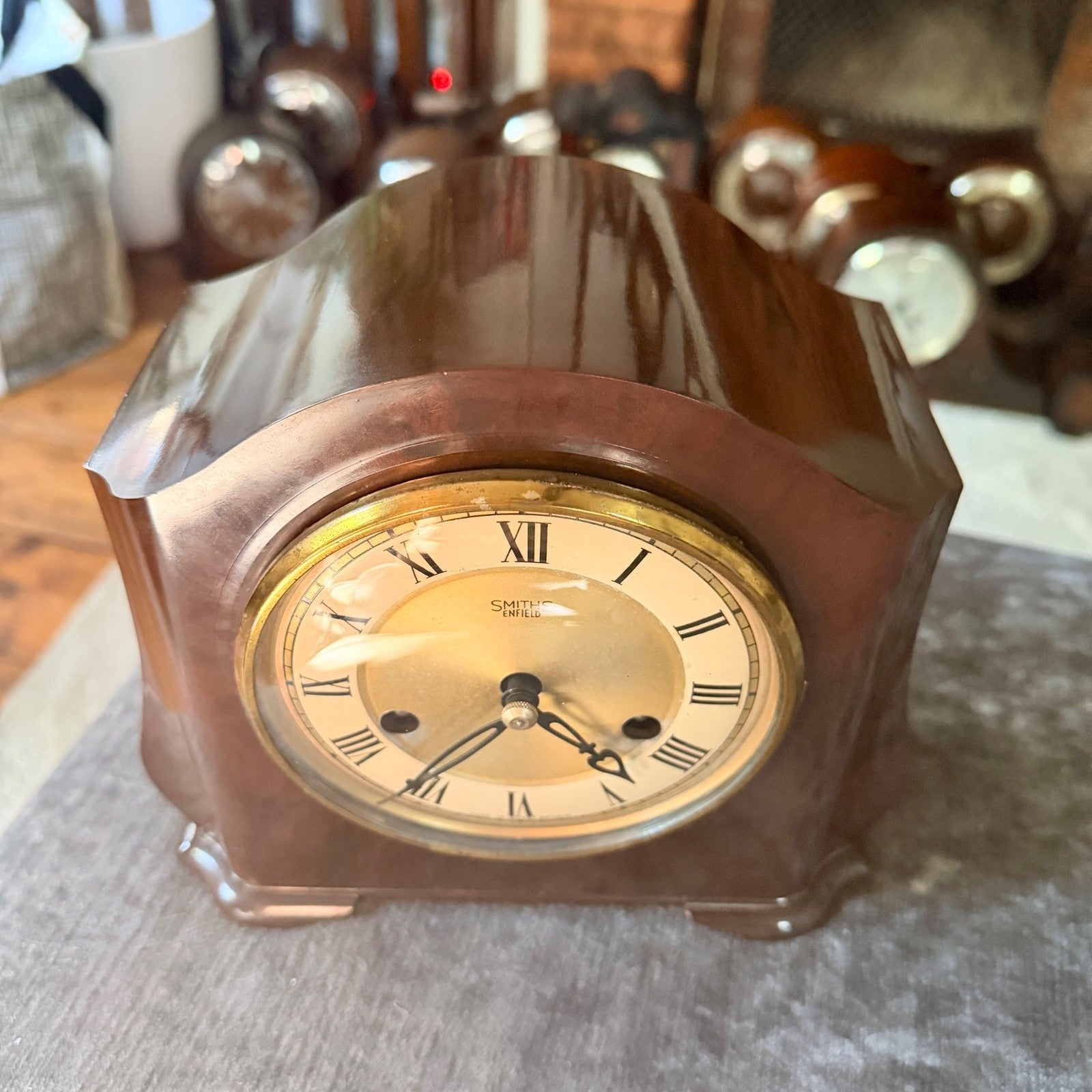 Vintage Smiths Enfield St Paul’s Bakelite Bim-Bam Mantel Clock Serviced