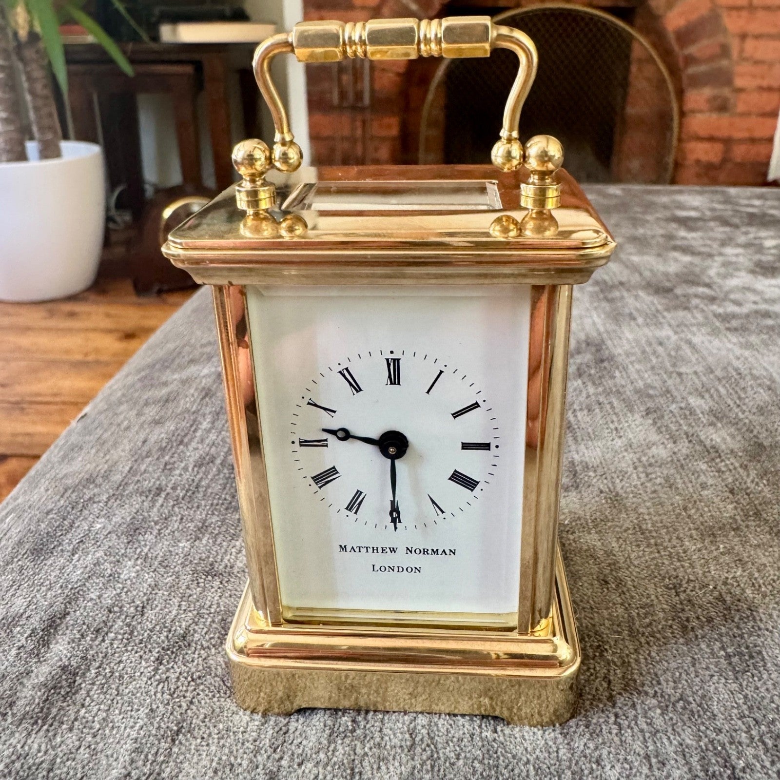 Pair Matthew Norman Miniature Swiss Carriage Clocks Boxed 1977 Serviced