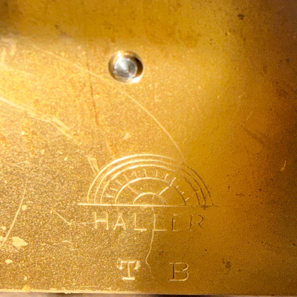 Vintage Haller German Art Deco Striking Mantel Clock Fully Serviced