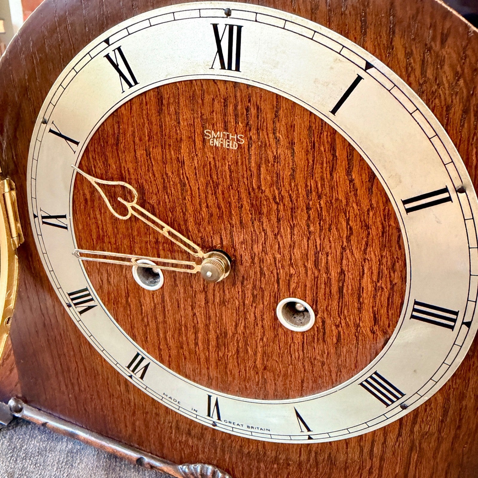 Vintage Smiths Enfield Richmond Striking Mantel Clock Serviced c1955