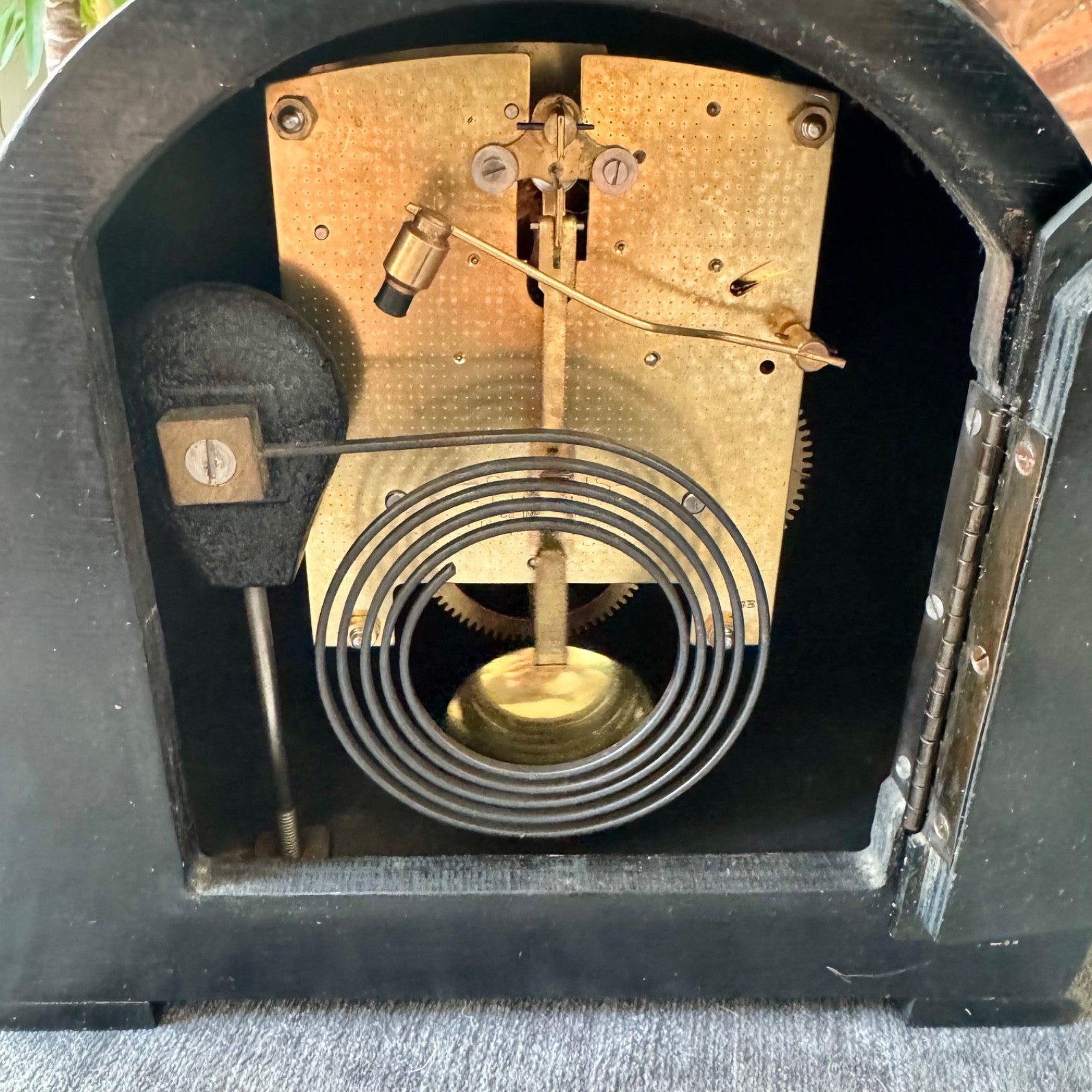 Smiths Enfield Battersea Oak Mantel Clock 8 Day Gong Strike Serviced C1952