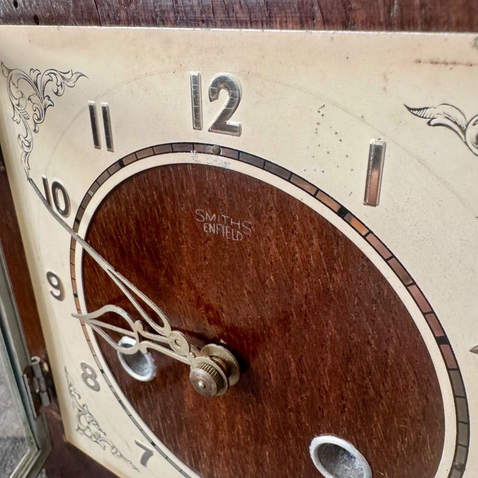 Smiths Enfield Hadleigh Oak Mantel Clock Early 1950s Gong Strike Serviced