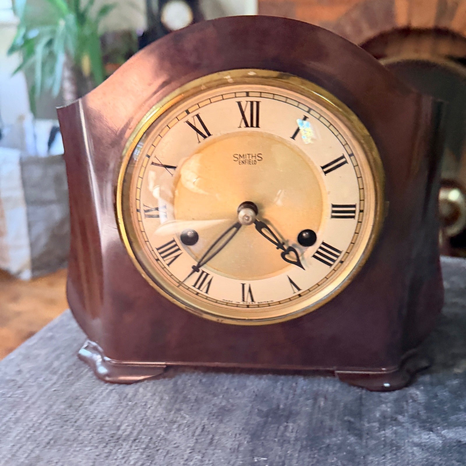 Vintage Smiths Enfield St Paul’s Bakelite Bim-Bam Mantel Clock Serviced