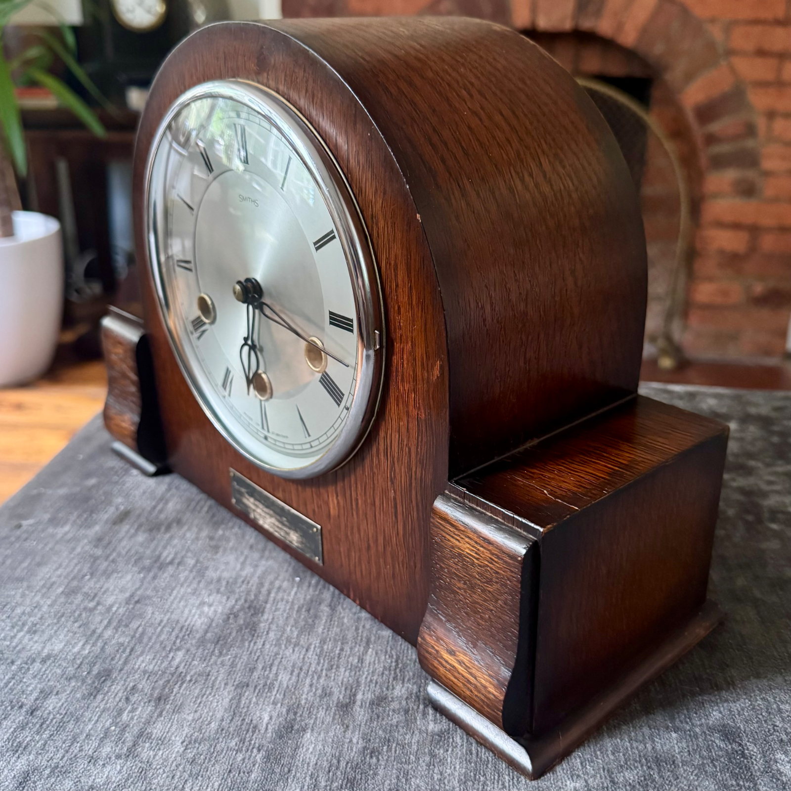 1951 Smiths Morley Mantel Clock Westminster Chime British Legion Presentation