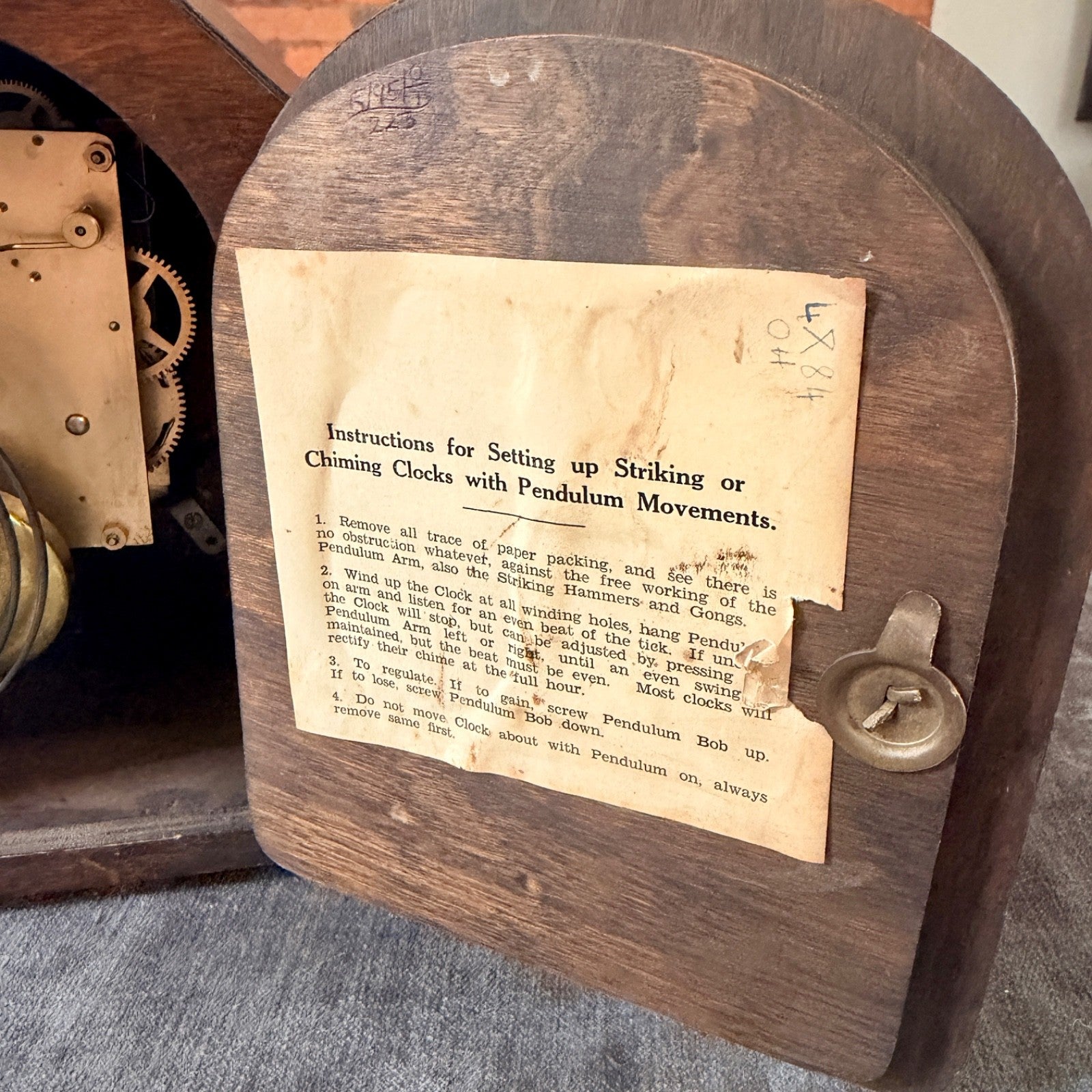 1930s Kienzle Art Deco Oak Mantel Clock Gong Strike Serviced Restored