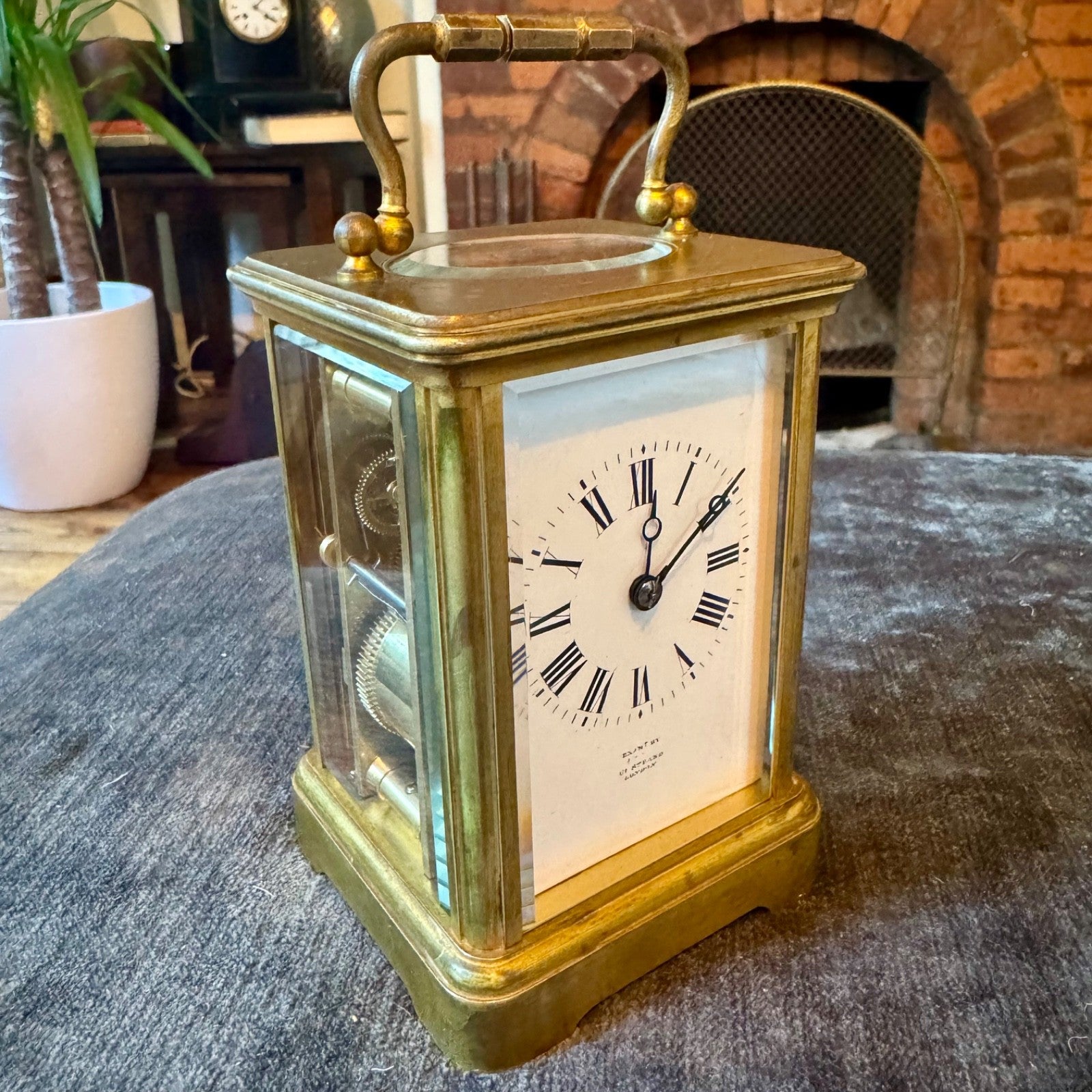 Antique French Margaine Striking Carriage Clock 61 Strand London Serviced C1890