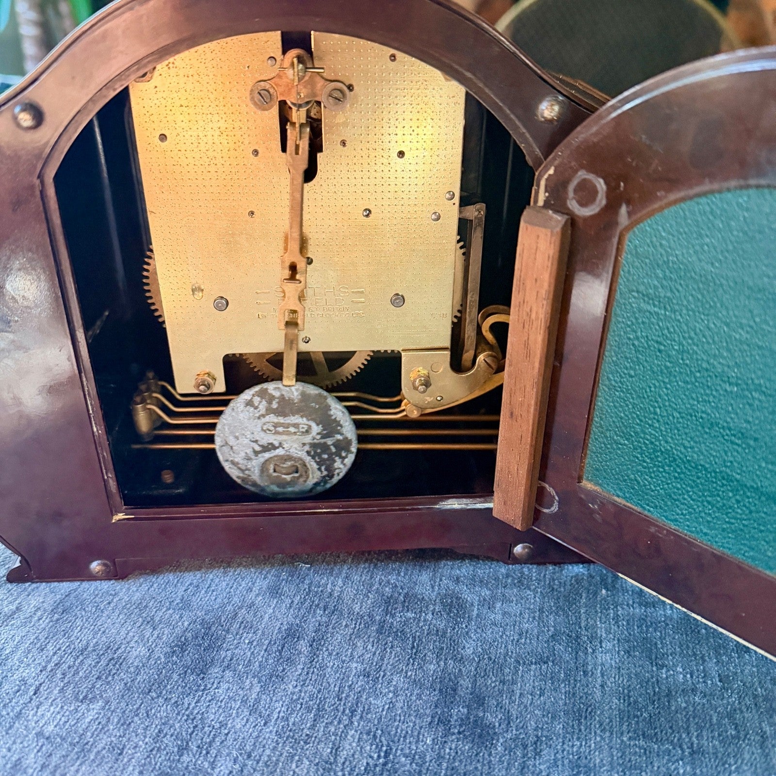 Vintage Smiths Enfield St Paul’s Bakelite Bim-Bam Mantel Clock Serviced