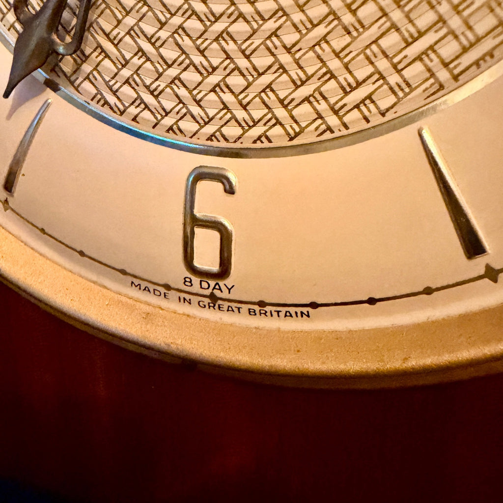 Vintage Bentima 8-Day Mahogany Mantel Clock Platform Escapement Serviced