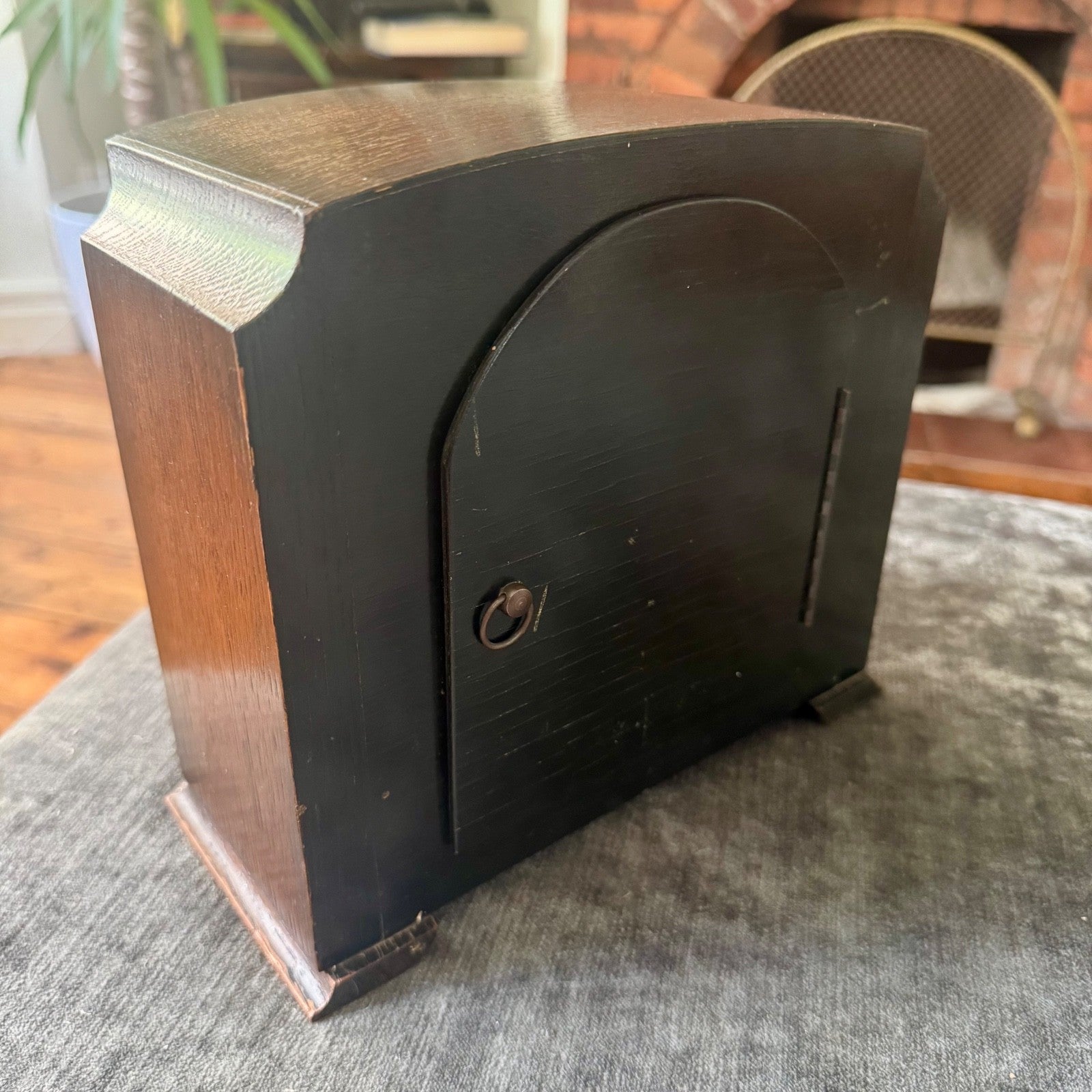 Smiths Enfield Hadleigh Oak Mantel Clock Early 1950s Gong Strike Serviced