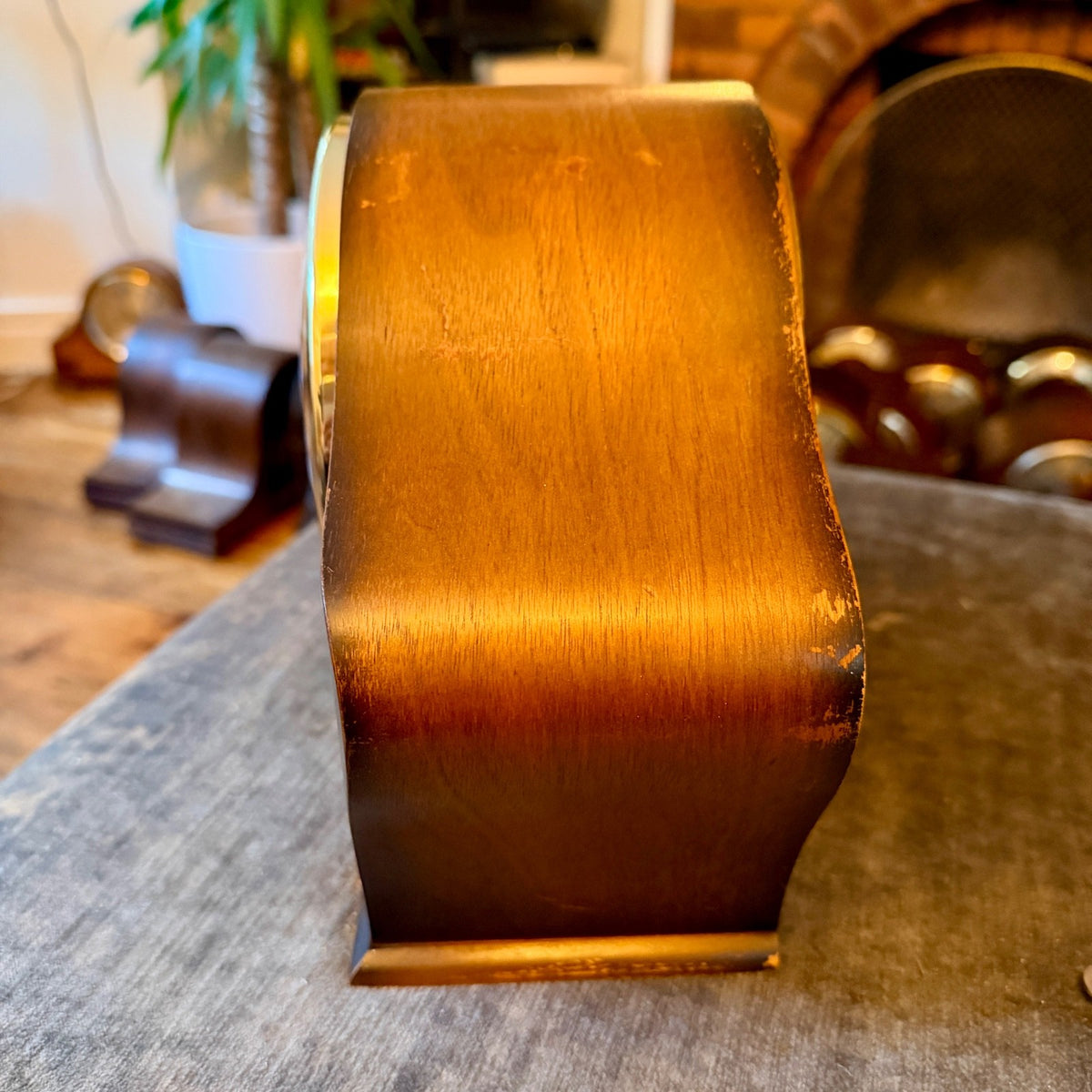 Smiths Mantel Clock 1959 F6G Art Deco Gong Strike Fully Restored British