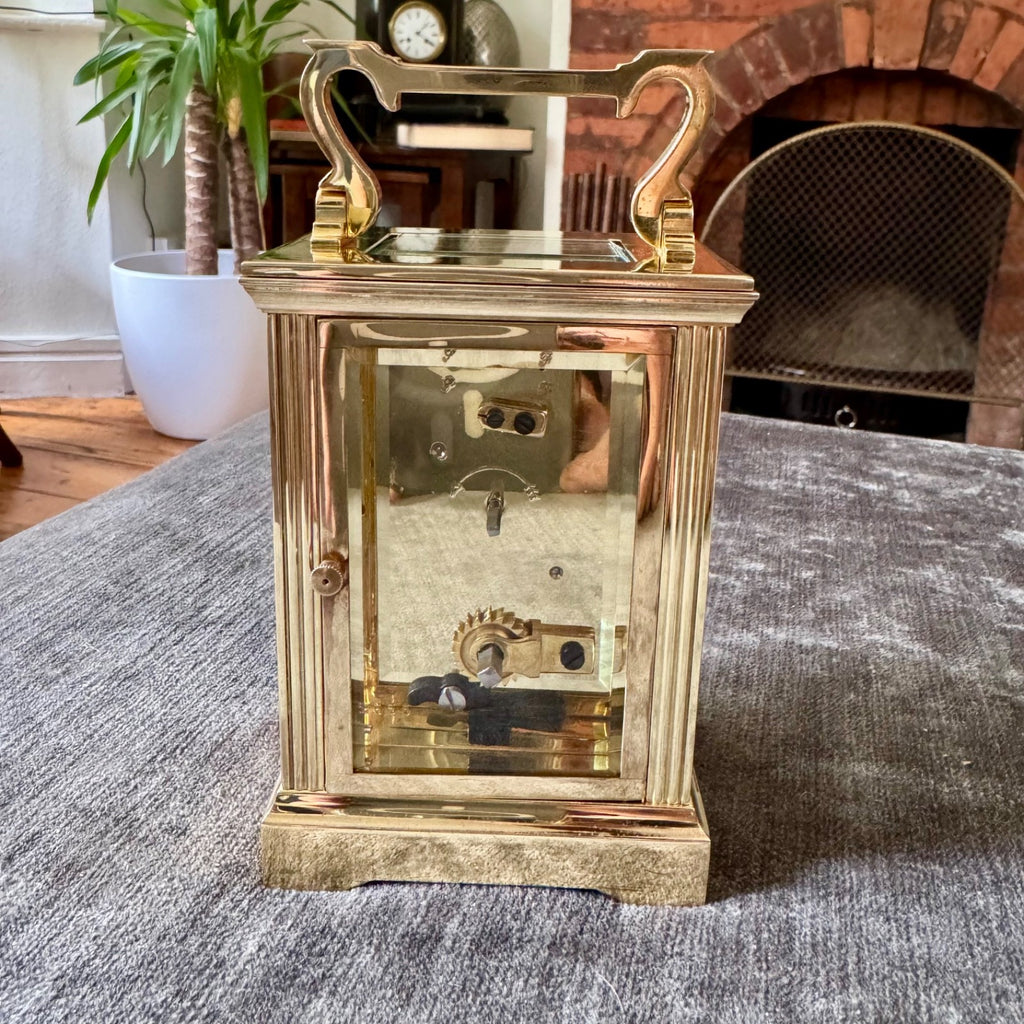 Vintage Garrard & Co Brass Carriage Clock French Mechanical Serviced with Key