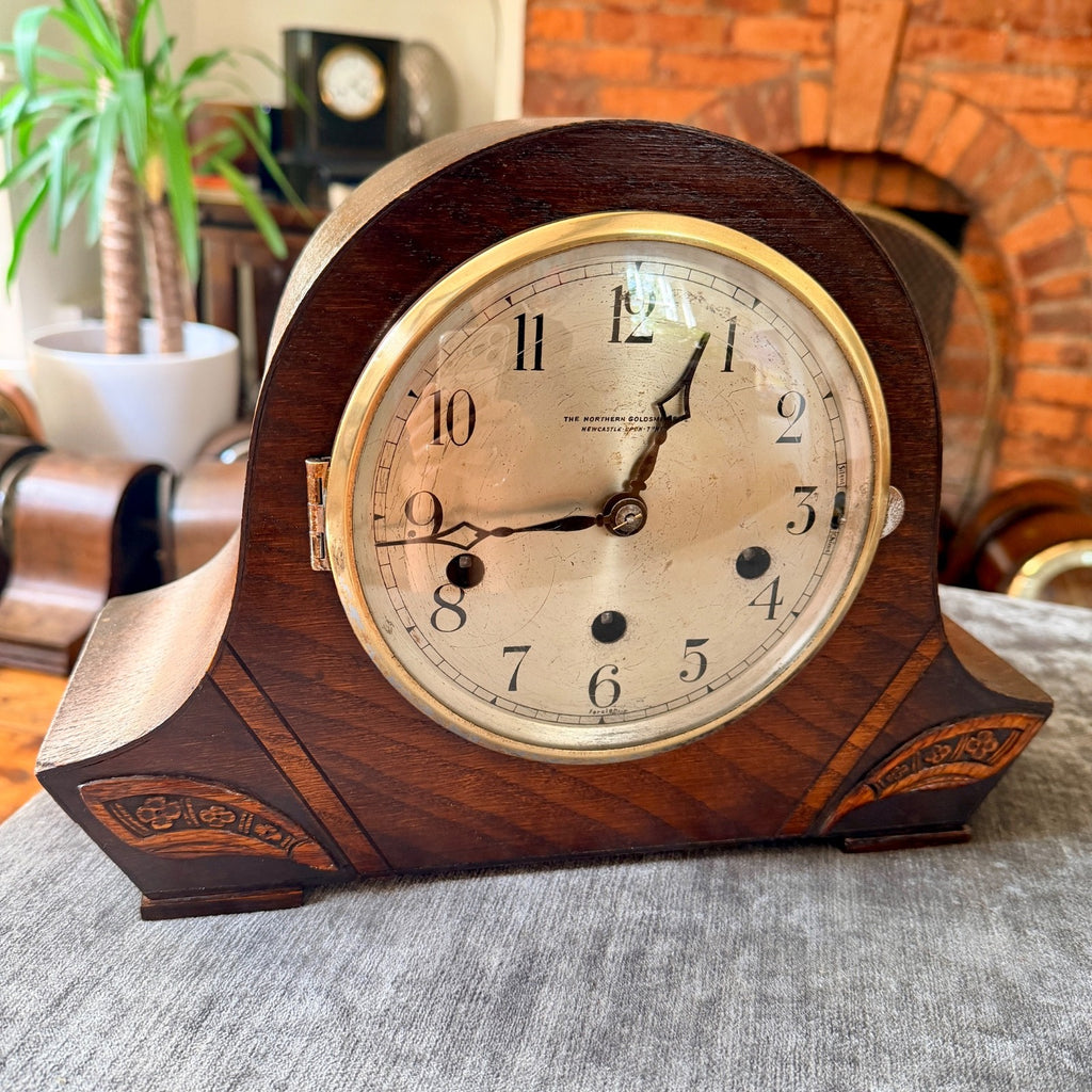 Vintage Northern Goldsmiths Westminster Chiming Mantel Clock Fully Serviced
