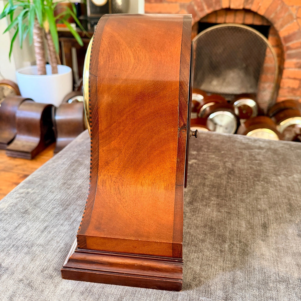 Antique 1926 Empire Mahogany Gong Striking Mantel Clock Serviced Provenance
