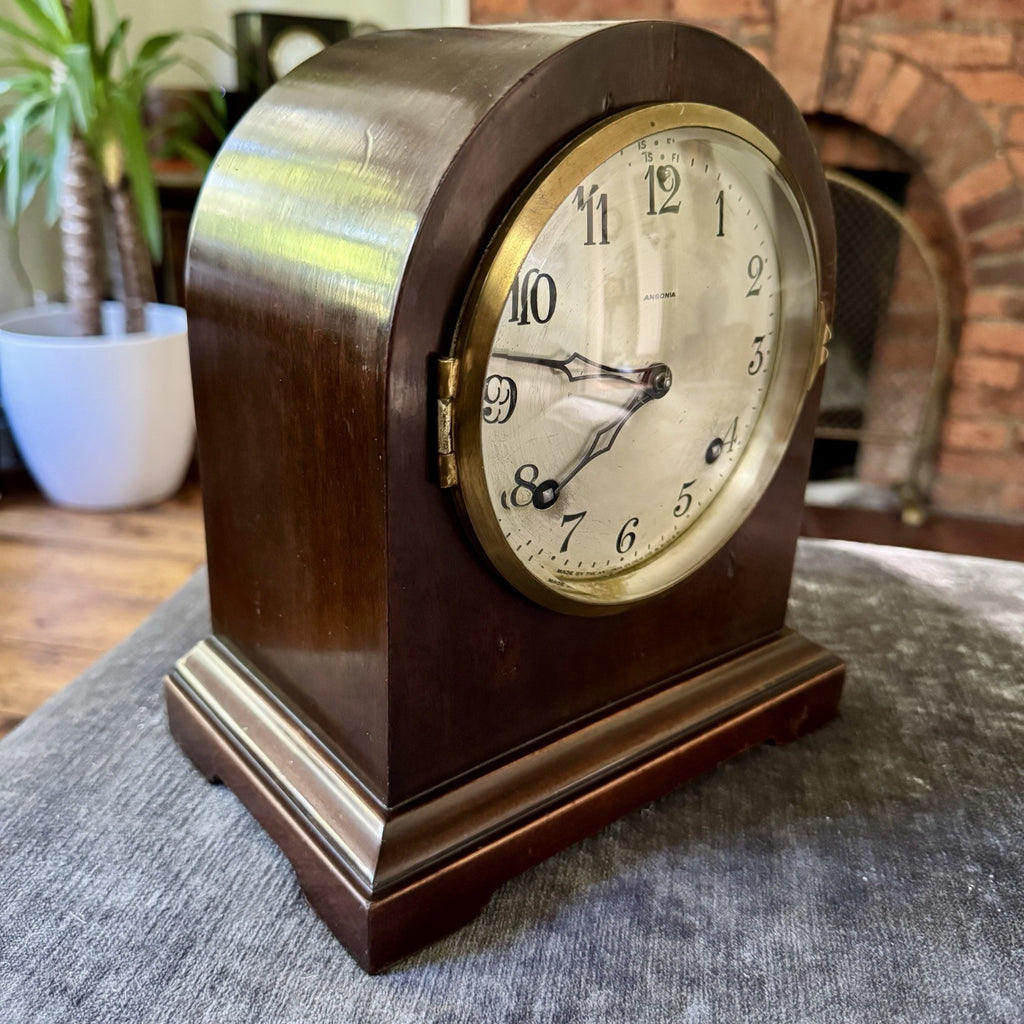Antique Ansonia American Mantel Clock c1900 Rack & Snail Gong Strike Serviced