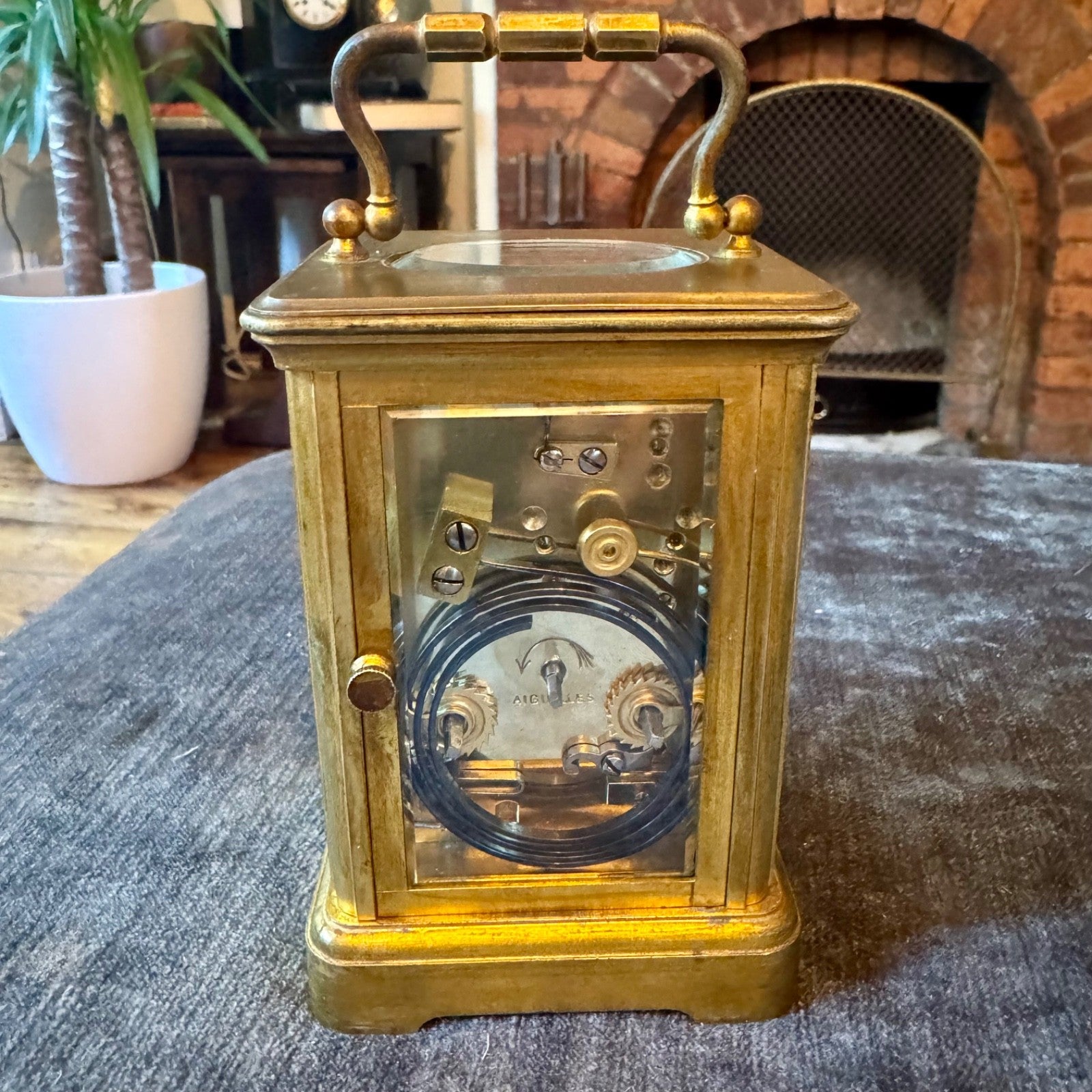 Antique French Margaine Striking Carriage Clock 61 Strand London Serviced C1890