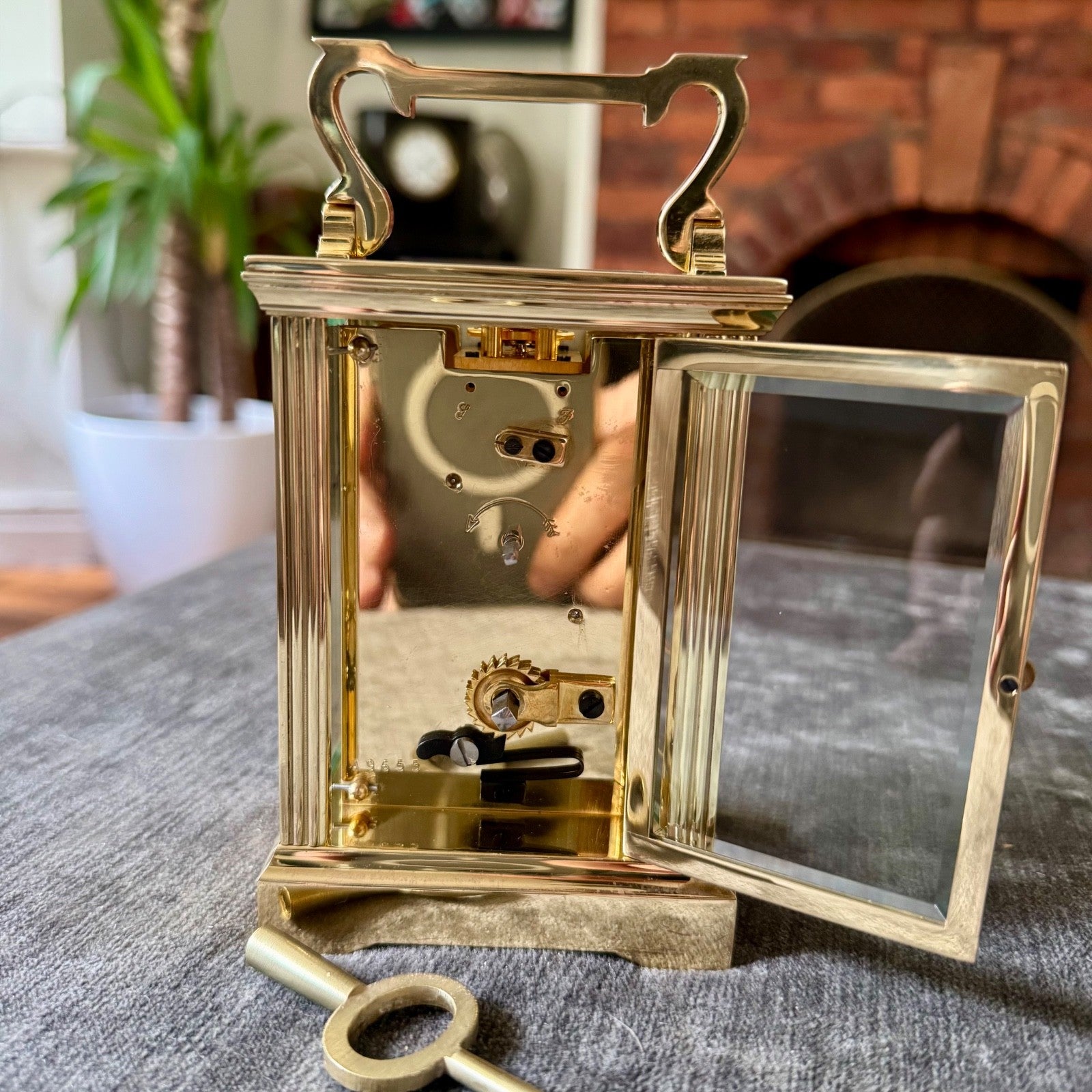 Vintage Garrard & Co Brass Carriage Clock French Mechanical Serviced with Key