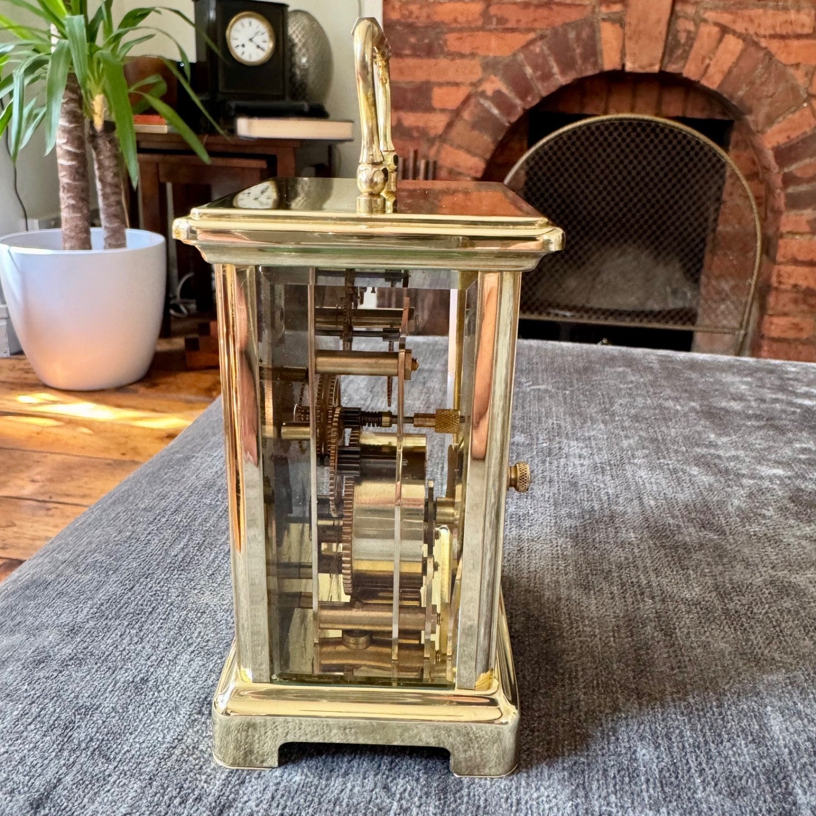 Vintage Bayard French 8 Day Brass Carriage Clock Serviced 9 Jewel Movement