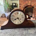 Antique c1930 Mauthe German Mantel Clock Gong Strike Mechanical Fully Serviced
