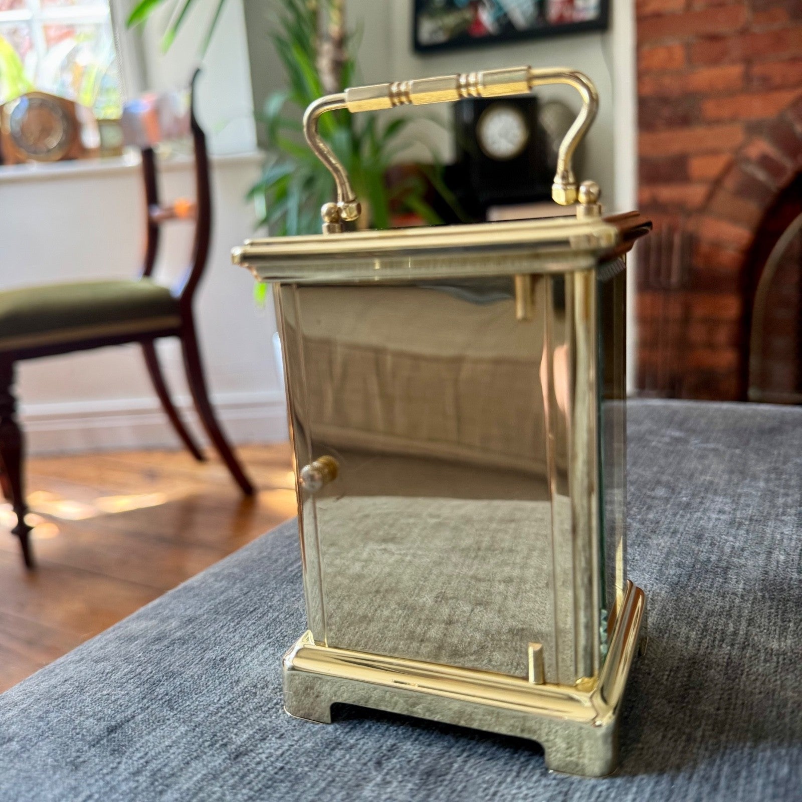 Vintage Bayard French 8 Day Brass Carriage Clock Serviced 9 Jewel Movement